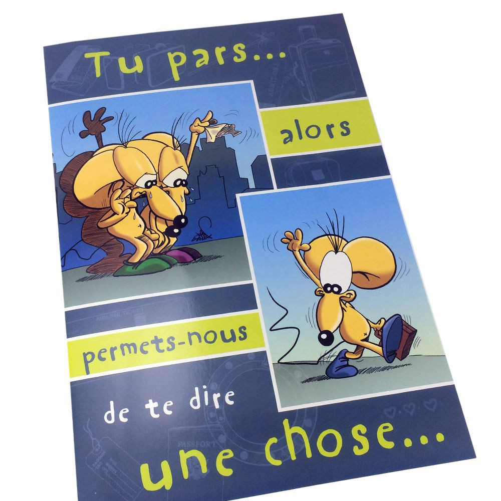 Carte A4 Tu pars...alors permets-nous...