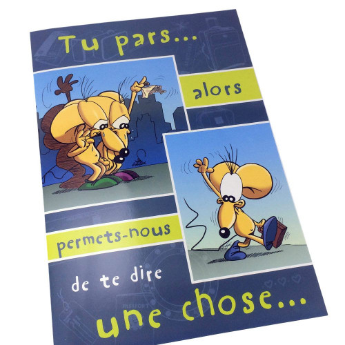 Carte A4 Tu pars...alors permets-nous...