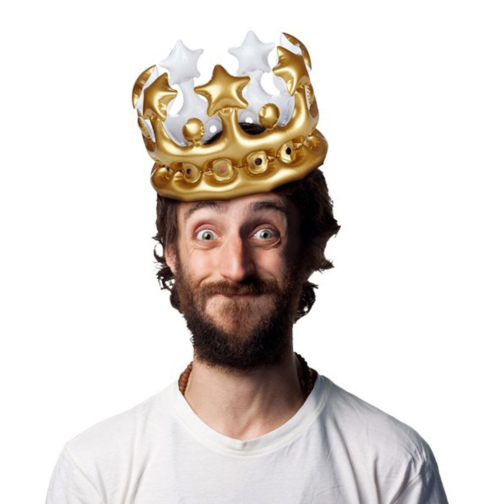 Couronne Gonflable Roi d’un Jour – Couronne Anniversaire Adulte - Mycrazystuff