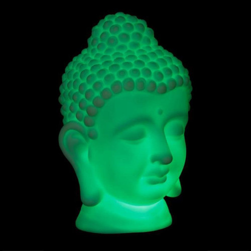 Tête de bouddha lumineuse