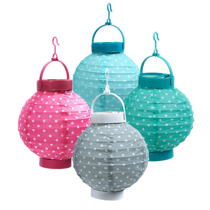4 lampions led