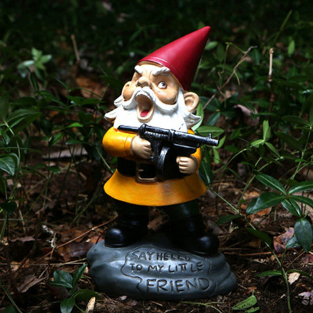 Nain de jardin armé