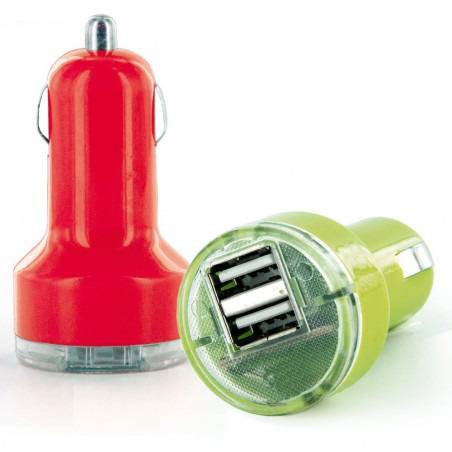Chargeur double prise USB allume-cigare