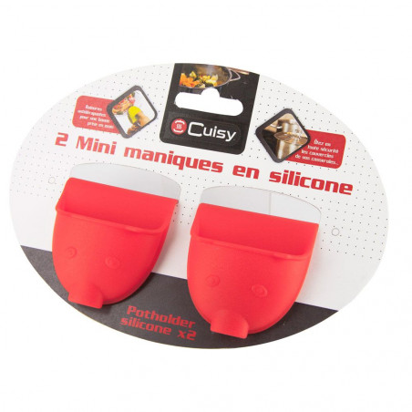 2 mini maniques en silicone
