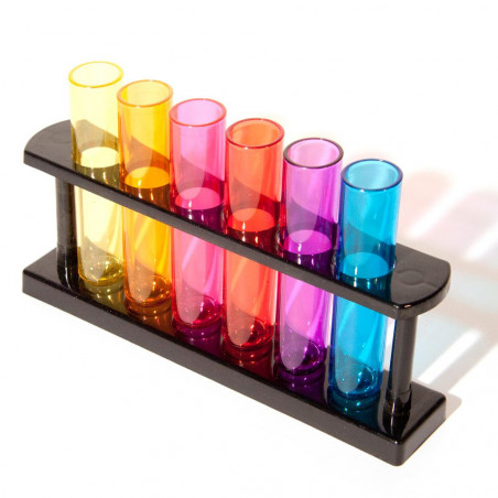 6 verres à liqueur shot tubes à essai éprouvettes