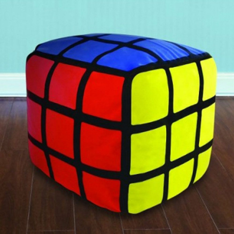 Pouf gonflable Rubik's Cube