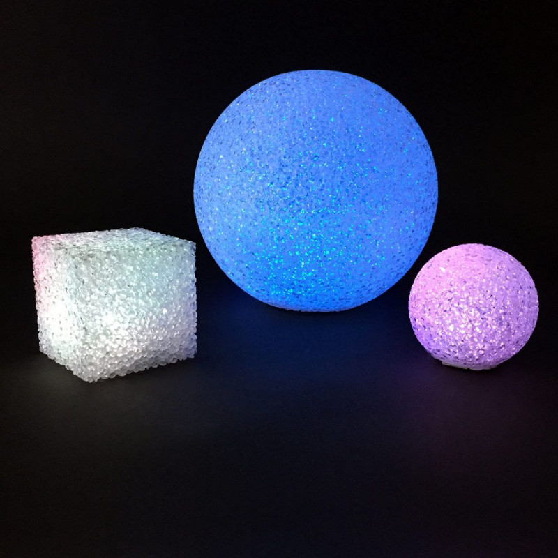 Lampe d'ambiance Led Cristal Boule 18cm
