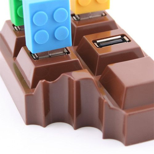 Hub usb tablette de chocolat