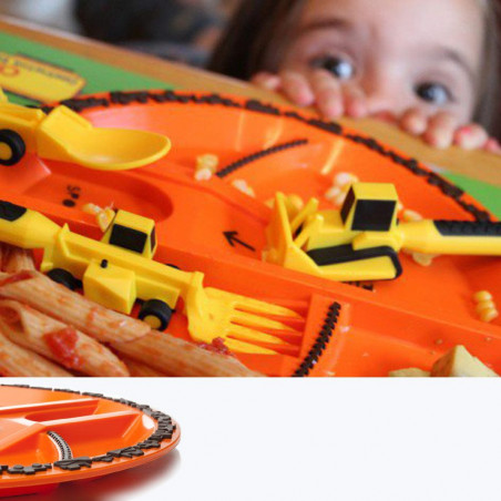 Assiette de chantier de construction