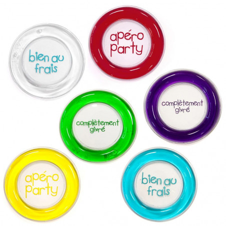 4 Dessous de verre gel refroidissant