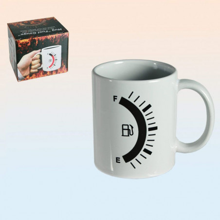Mug réservoir avec jauge à essence