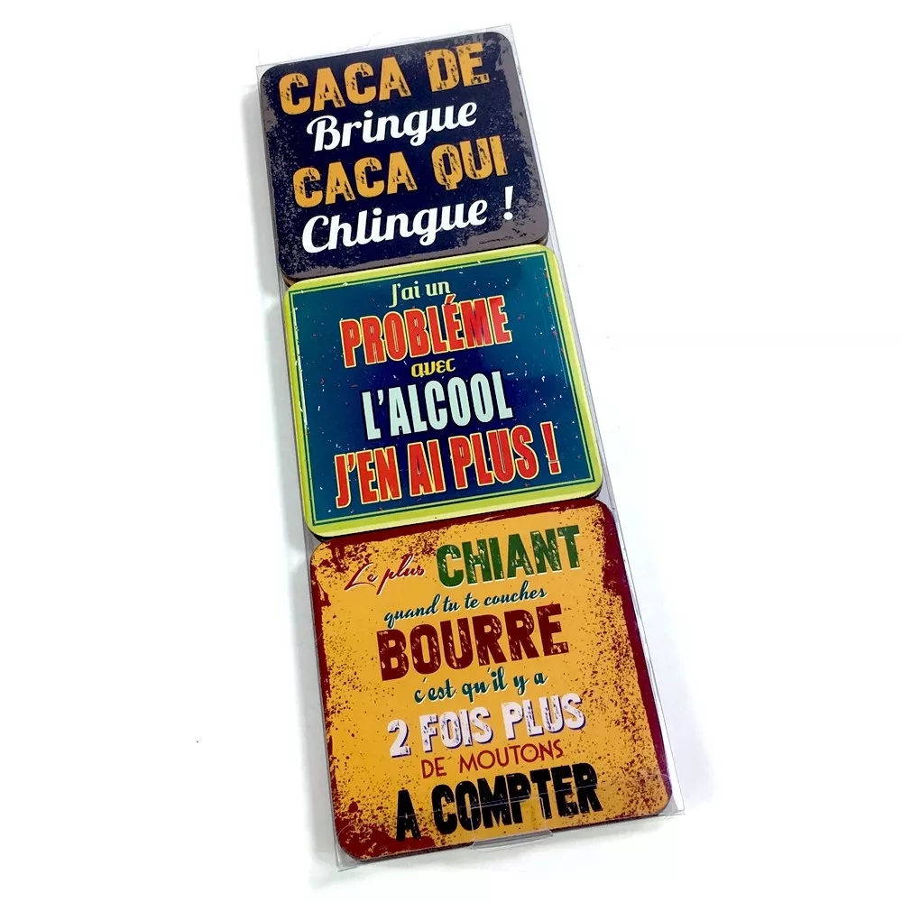 Plaque Citation Hamlet "No" - Sous Verre - 9x9cm - Humour Sarcastique - Cadeau Anniversaire Drôle - Neuf - Marque Gift Base