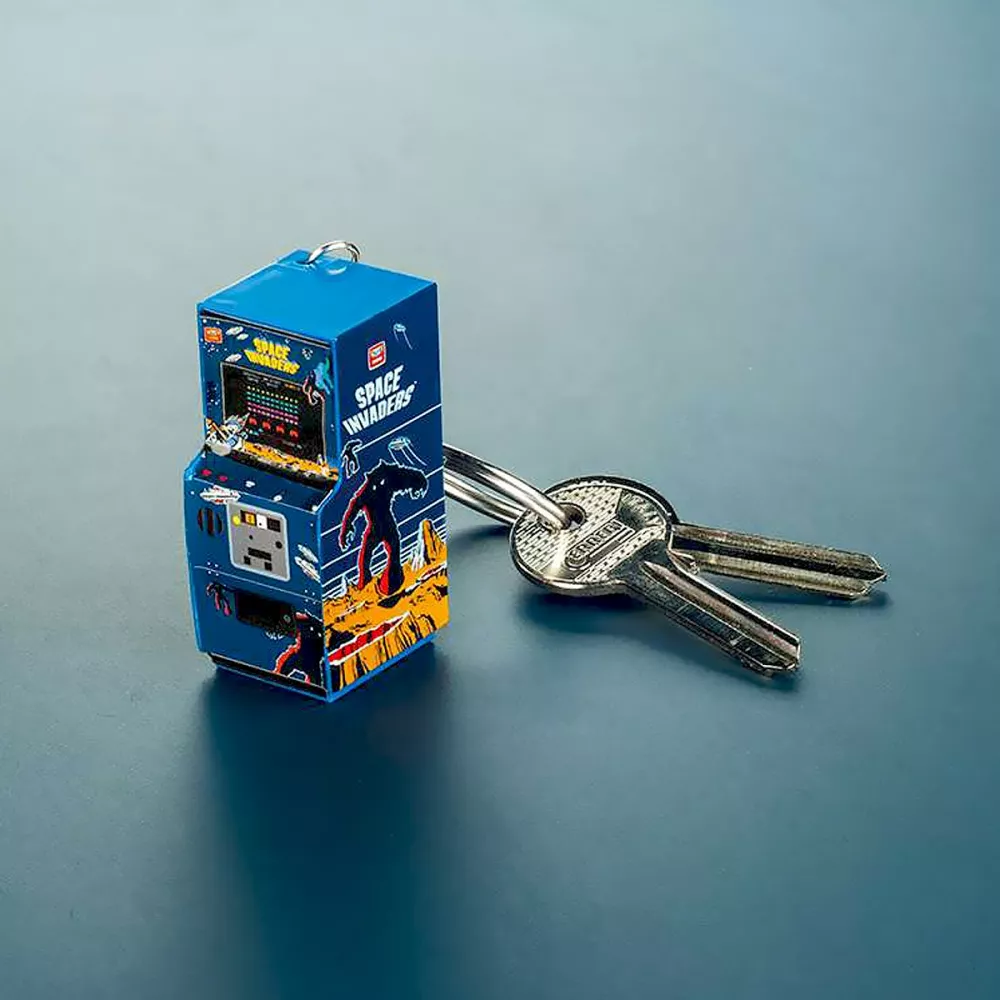 Porte-clés Rétro Asteroids Deluxe – Design Arcade, Parfait Pour Les Gamers
