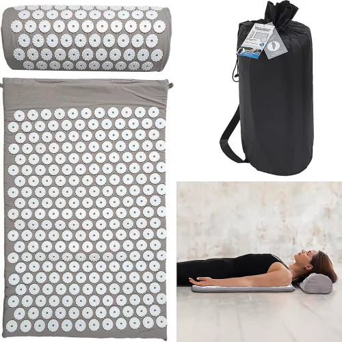 Tapis D'acupression Avec Coussin Lifegoods - Pour Soulagement Douleurs Et Relaxation